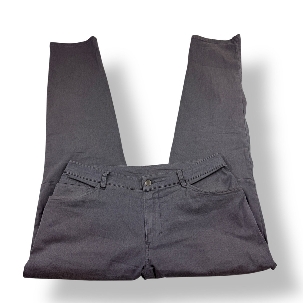 Lululemon ABC Pants Mens Charcoal Gray Slim Fit Stretch Casual Work Travel 33x33